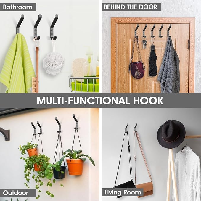 GlazieVault Coat Hooks Wall – Door Hooks - Image 6