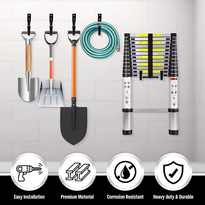 Heavy Duty Garage Storage Hooks, 6-piece Bike Hooks - Image 5