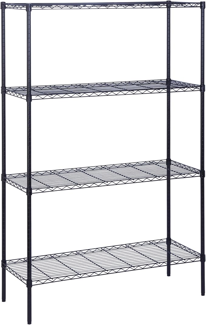 Honey-Can-Do 4-Tier Heavy Duty Extra-Wide Adjustable Shelving Unit, 350-lb Per - Image 4