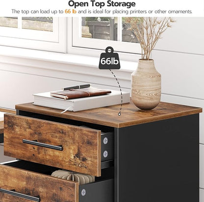 HOOBRO 7-Drawer File Cabinet, Wooden Office Cabinet - Image 8