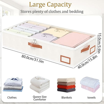 Yawinhe Under Bed Storage Containers, 4 Pack, Bin - Image 4