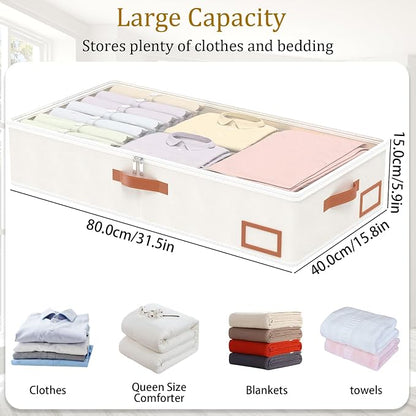 Yawinhe Under Bed Storage Containers, 2 Pack, Bin - Image 4