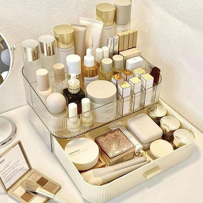 MIUOPUR Makeup Organizer with Stackable Drawers, Bathroom Vanity Organizers and - Image 2