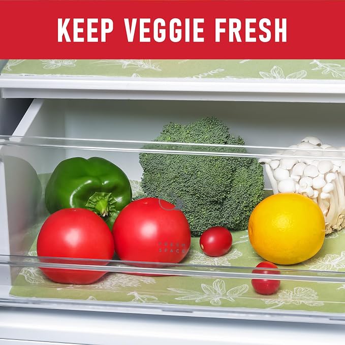 Cooyes Shelf Liner for Refrigerator & Drawer, Non-Adhesive Cabinets Liner for - Image 6