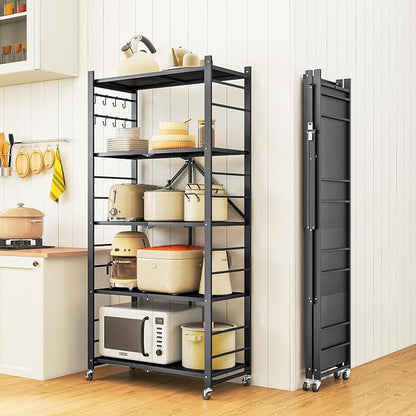 Fenbeli Foldable Shelves with Wheels - Image 2