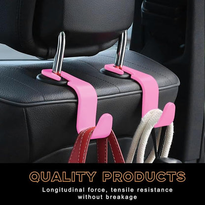povtii 4PCS Car Seat Headrest Hook, Auto Back Seat Hanging Storage Organizer - Image 5
