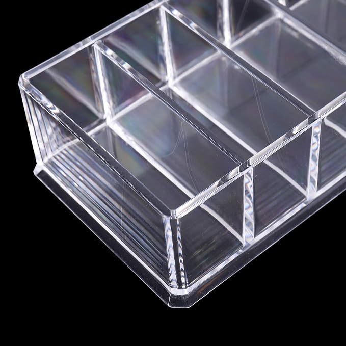 Foraineam 4 Pack Acrylic Compact Organizer Cosmetics Beauty Care Powder Holder - Image 5