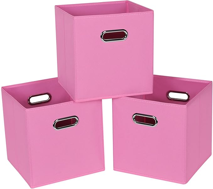 Fabric Cloth Storage Bins, Fabric Cube Bins Organizer by SEVENDOME