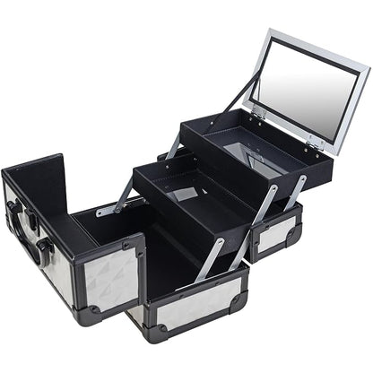SHANY Chic Makeup Train Case Cosmetic Box Portable Makeup Case Cosmetics Beauty - Image 5