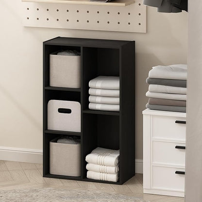 Furinno Reed Closet Organizers and Storage, 5-Cube Reversible Closet Shelves by Furinno-FitsYourSpaceFitsYourBudget
