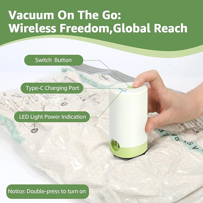 9+3 Packs Vacuum Bags for Travel - Image 2