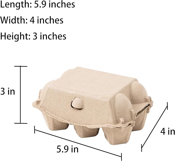 15 Pack Egg Cartons Cheap Bulk, Sturdy Natural Pulp Material Perfect - Image 2