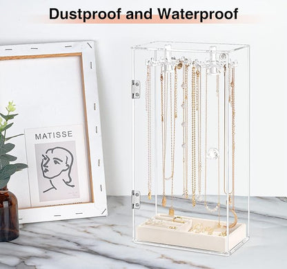 Necklace Holder, Acrylic Jewelry Organizer - Image 5