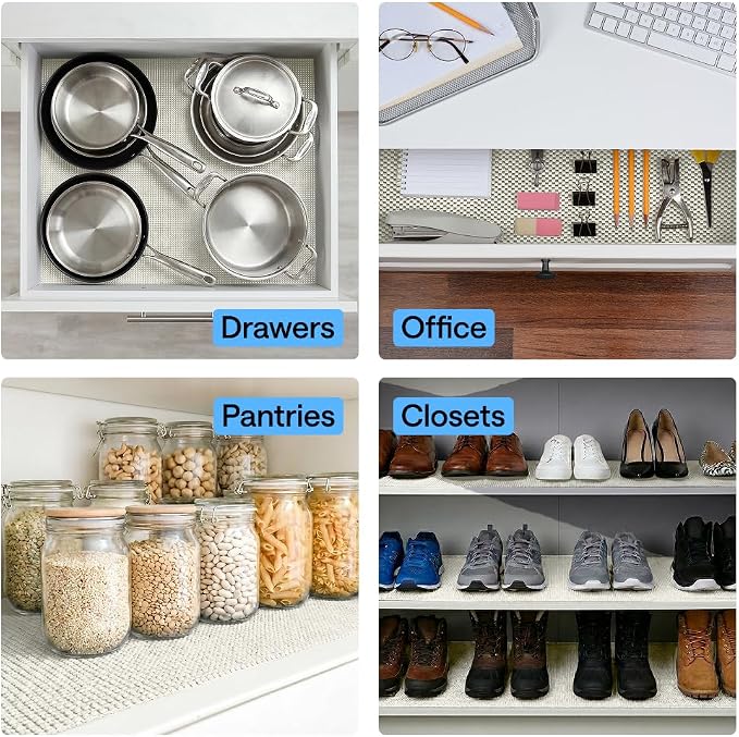 GORILLA GRIP powerGRIP Drawer Shelf and Cabinet Liner, Thick Strong Hold - Image 9