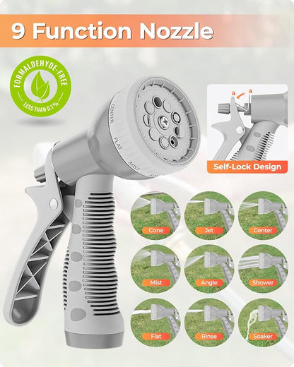 Ayleid Retractable Garden Hose Reel, 5/8 in x 100 FT Wall Mounted Hose Reel - Image 6