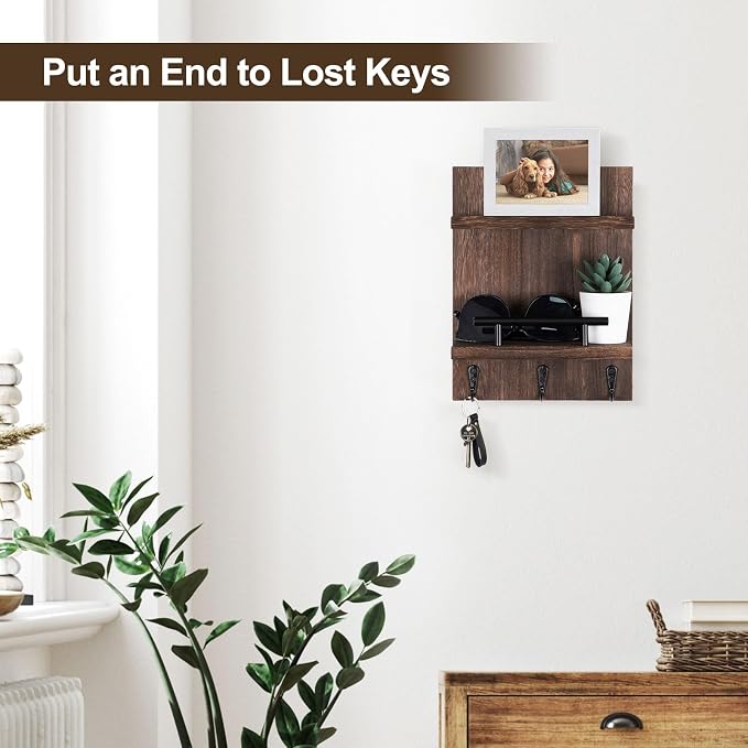 Key Holder Wall Mount, Mail Shelf Decor - Image 5