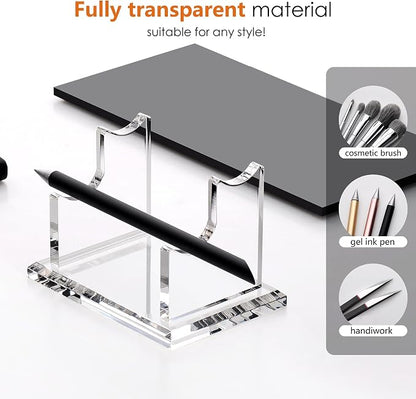 SANRUI 2 Tier Acrylic Pen Holder Display Stand, Fountain Pen Pencil Makeup - Image 5