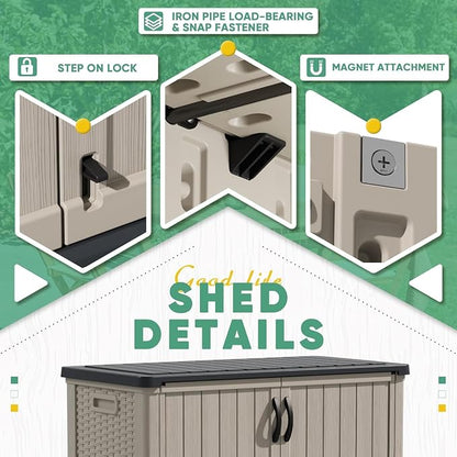 Devoko Shelf of Outdoor Storage Cabinet - Image 4