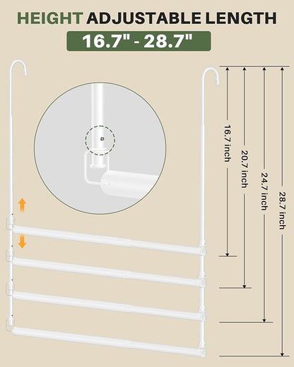 Hanging Closet Rod, Adjustable Height & Width Closet Rods - Image 3