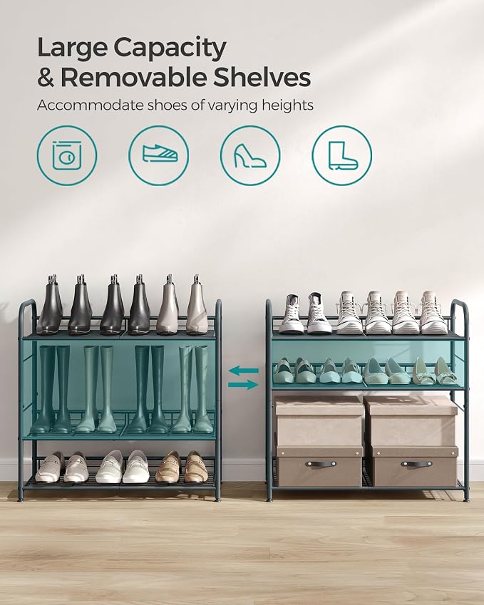 SONGMICS Shoe Rack, 4 Tier Shoe Organizer - Image 5