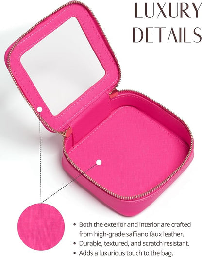 Popvibe Clear Makeup Bag Travel Cosmetic Case Transparent Toiletry Bag - Image 5