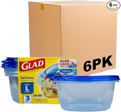 Glad GladWare Tall Entree Food Storage Containers by GladTrashFoodStorage