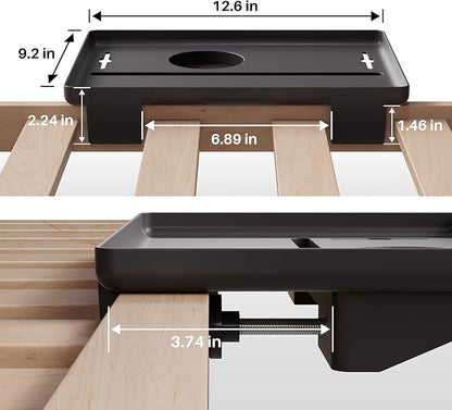 JOYMOOP Clip-On Bedside Shelf for Bunk Beds, Dorm Room Essentials, Bedside Caddy - Image 3