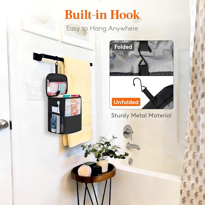 Lifewit Shower Bag Mesh Shower Caddy Portable College Dorm Room Essentials Tote - Image 3