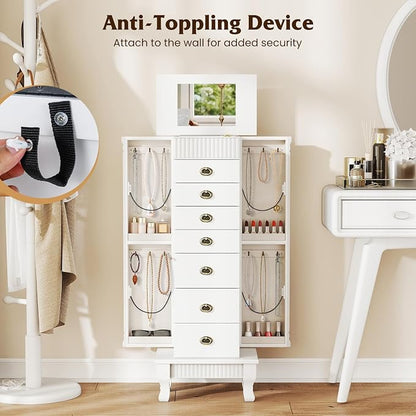 Giantex Standing Jewelry Cabinet - Image 8