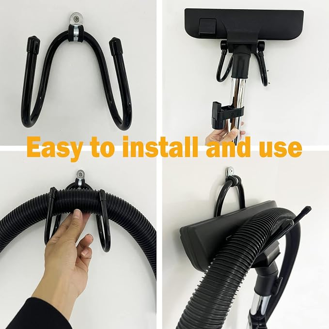 Pmsanzay 2 Pack Vacuum Cleaner Hose Holder Vacuum Head Holder Hanger Wall Mount - Image 3