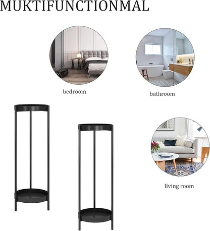 30" Plant Stand, 2 Tier Metal Flower Plants Holder - Image 6