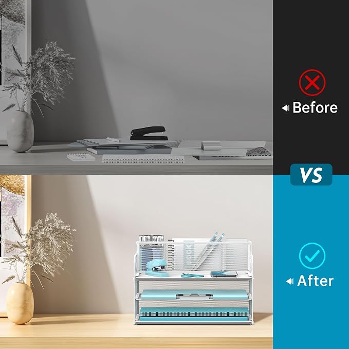 3 Tier Paper Letter Tray Organizer - Image 6