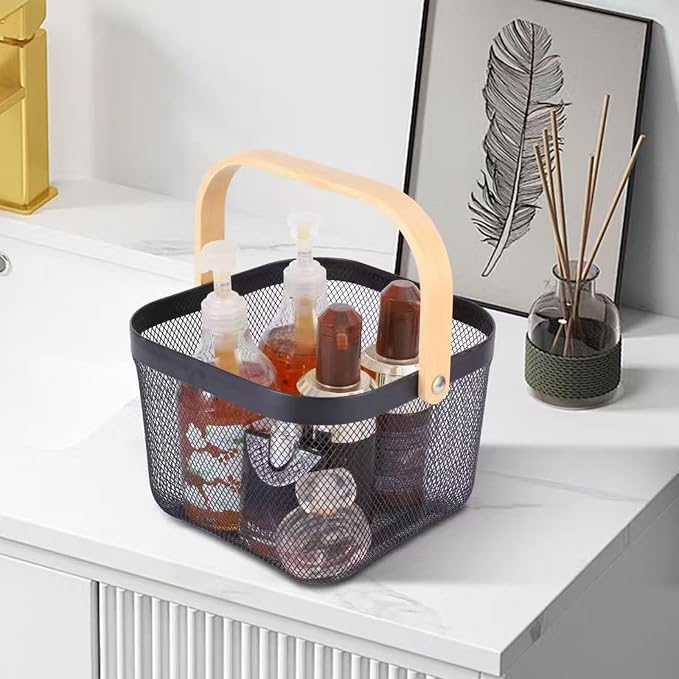 AJIODA Metal Mesh Wire Basket, Small Steel Basket - Image 7