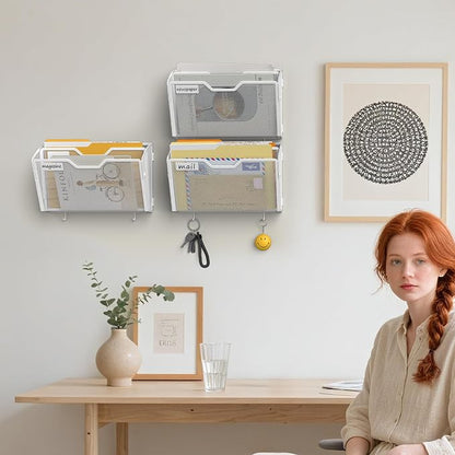 Docnest 3 Pack 2 Tier Mesh Wall File Holders - Image 7