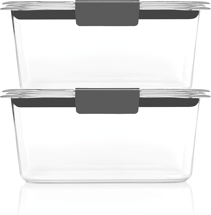 Rubbermaid Brilliance BPA-Free Food Storage Containers, Medium Deep, 4.7 Cup - Image 2