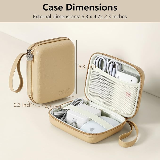 Charger Case for Macbook, Portable Tech Electronic Organizer Bag, Small Travel - Image 2
