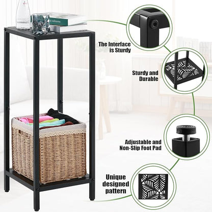 Party Zealot 2 Packs of 2-Tier Tall Metal Square Plant Stand 31” Heavy-Duty - Image 4