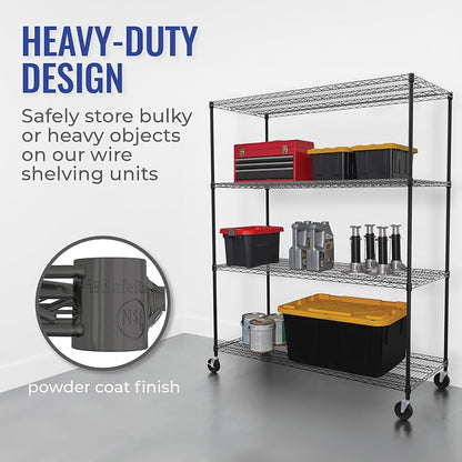 SafeRacks - NSF Certified Storage Shelves, Heavy Duty Steel Wire Unit - Image 6