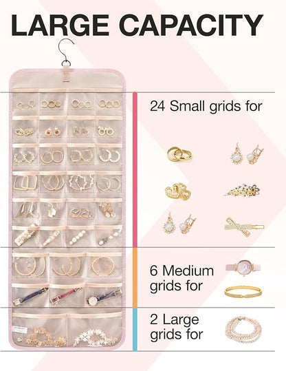 BAGSMART Hanging Jewelry Organizer Storage Roll - Image 3
