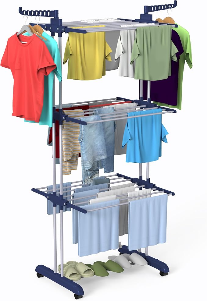 Bigzzia Clothes Drying Rack, 67.7 Inch Laundry Drying Rack by ThinkBigLiveBigger