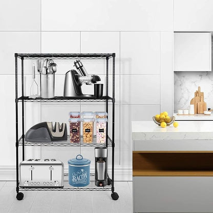 Simple Deluxe Heavy Duty 4-Tier Storage Shelving Unit, 35.83" W x 13.98" D x - Image 2