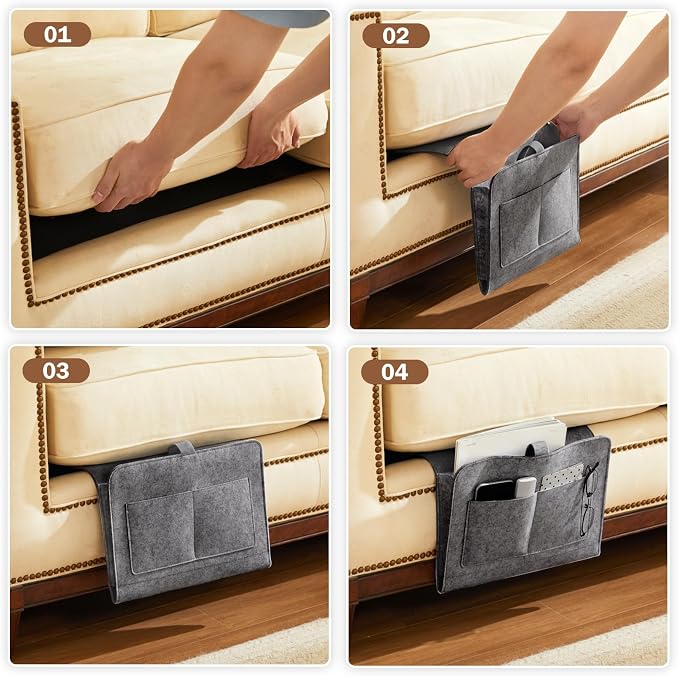 YOUDENOVA Bedside Caddy, Bedside Organizer - Image 4