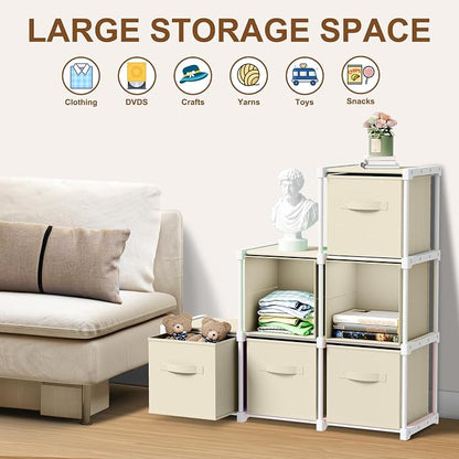 Briwooody 6 Cube Storage Organizer Bins - Image 5