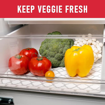Cooyes Non Slip Refrigerator Liners, 2 in 1 Absorbent Fridge Liners and Fresh - Image 4