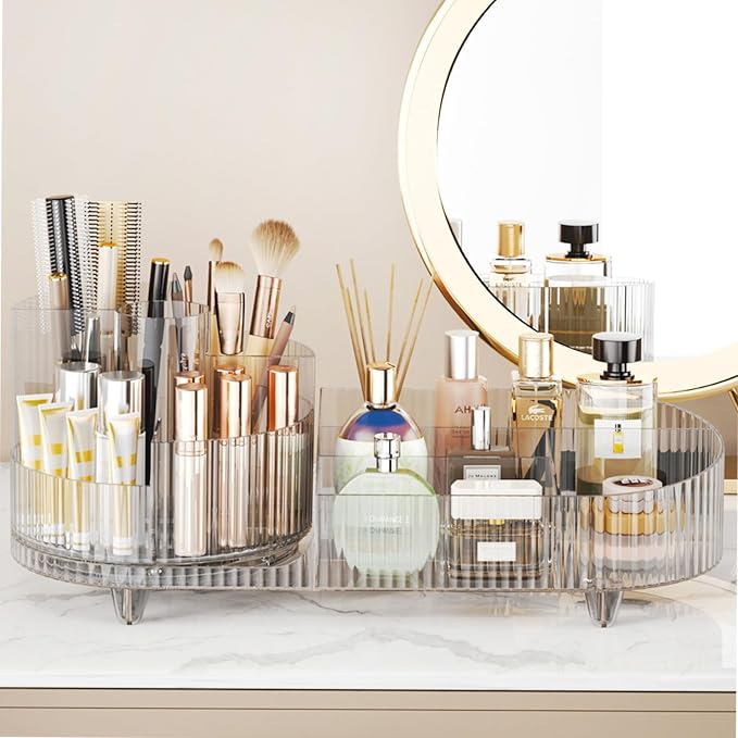 Rotating Makeup Organizer for Vanity - Image 2
