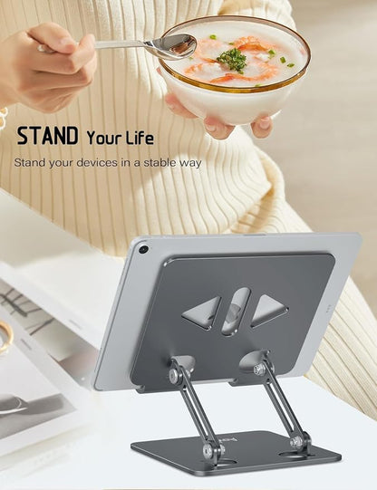 Adjustable Tablet Stand Holder for Desk, Desktop Tablet Holder, Foldable - Image 5