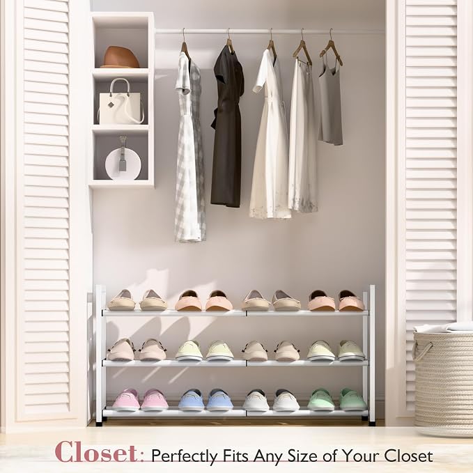 Bumusty 3-Tier Expandable Shoe Rack - Image 2