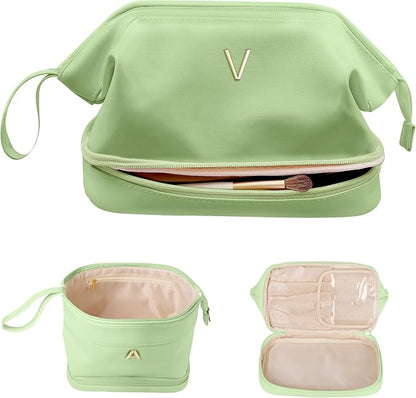 Cool Gifts for College Girl, Initial Large Makeup Bag, Bride To Be Gifts by Vogewood