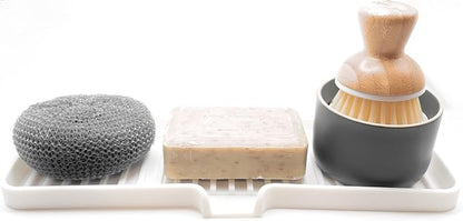 Happitasa Silicone Soap Dish Tray and Sponge Holder - Image 2