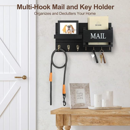 Lwenki Mail Organizer for Wall Mount – Key Holder - Image 3